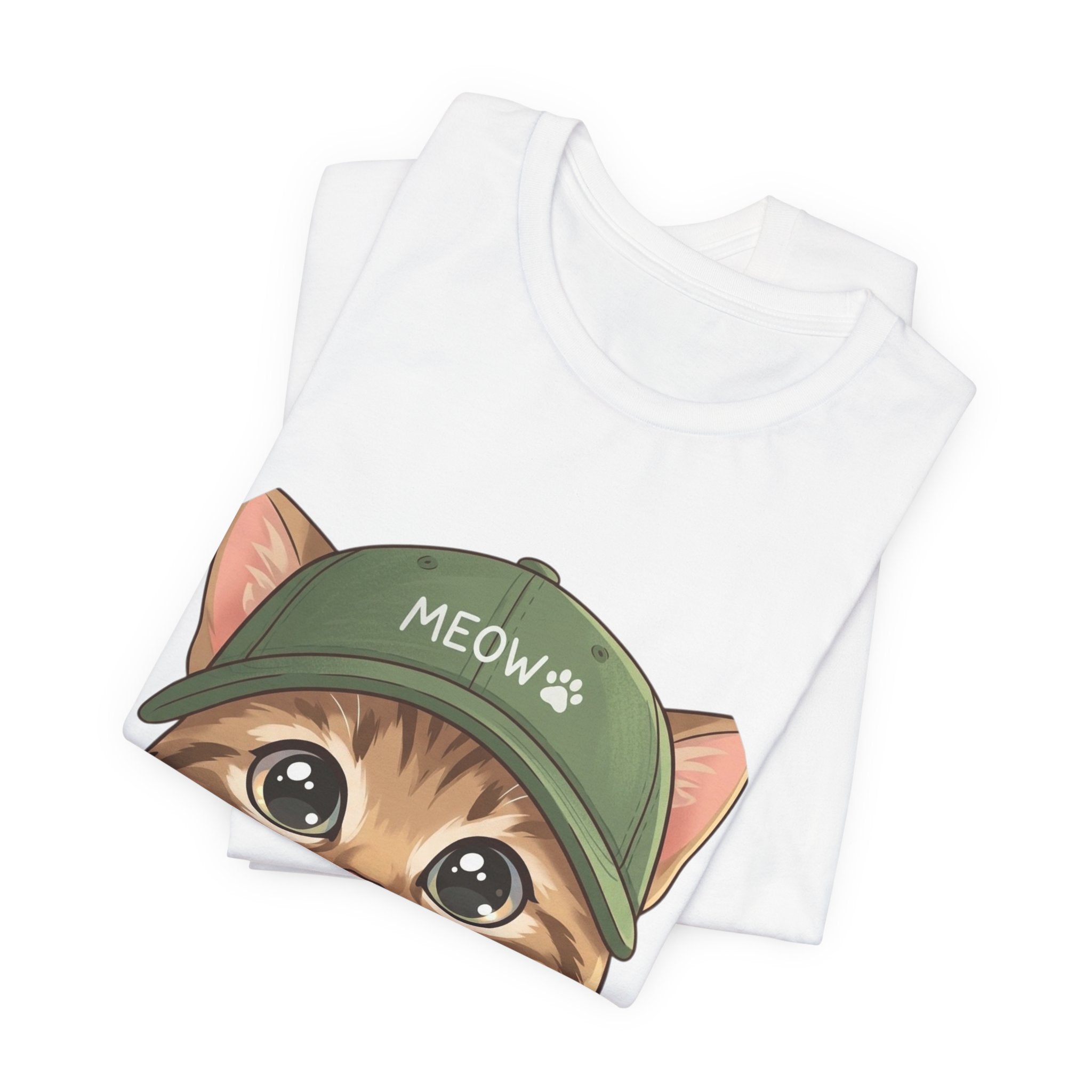 Cute Kitten Tee — 'MEOW' Cat Graphic T-Shirt