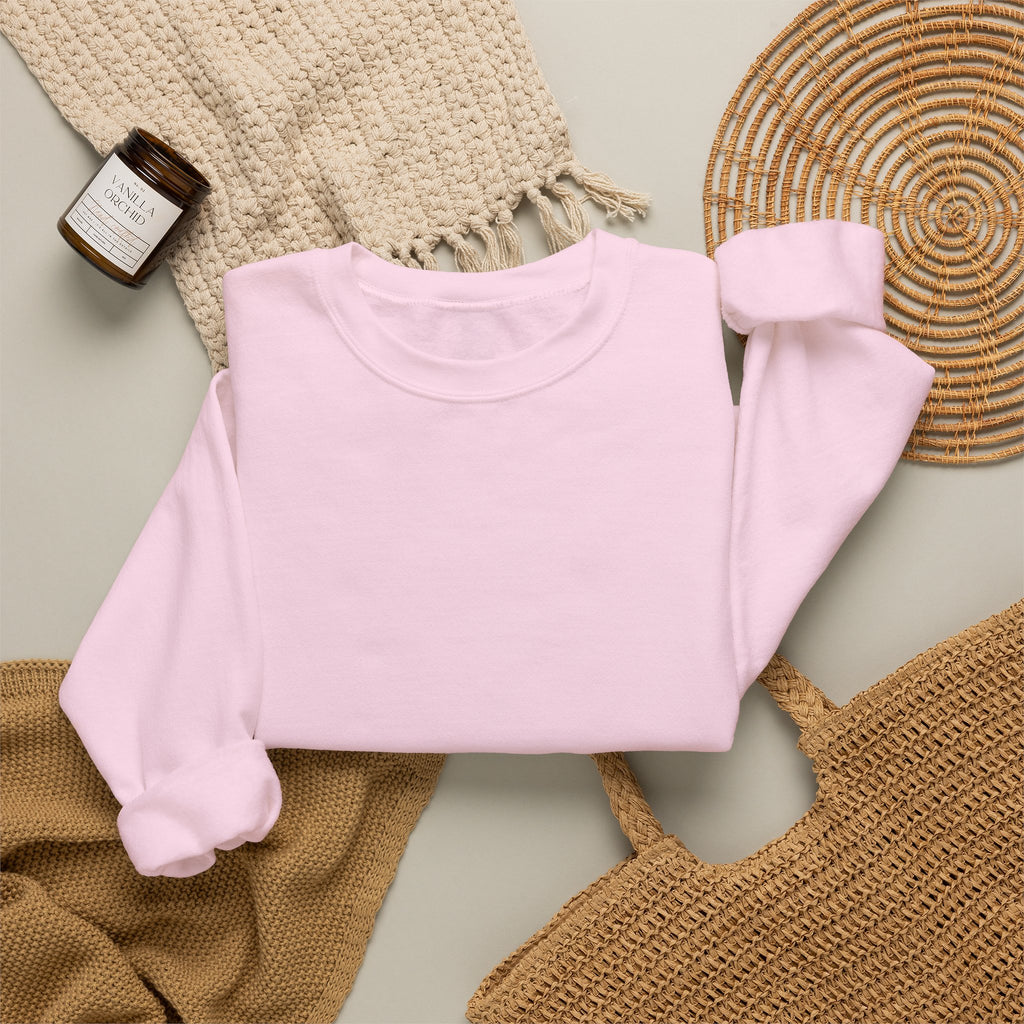Cat Face Crewneck Sweatshirt – Cute Kitten in 'MEOW' Cap