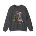 Cute Cat Couple Sweatshirt – Romantic Feline Couple Graphic Crewneck